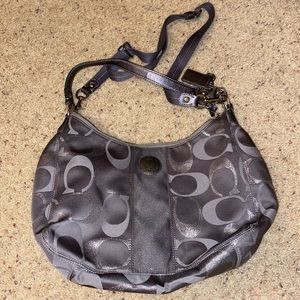 Silver Coach Purse